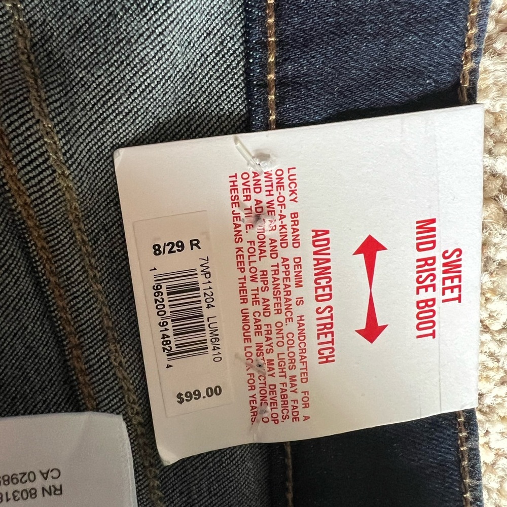 ⭐️ Firm Price ⭐️ Lucky brand sweet mid-rise dark wash